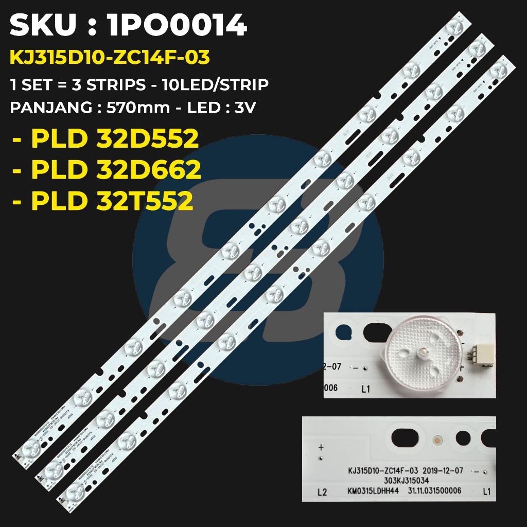 POLYTRON 32 นิ้ว TV BACKLIGHT PLD-32D552 PLD-32T552 PLD-32D662 10K