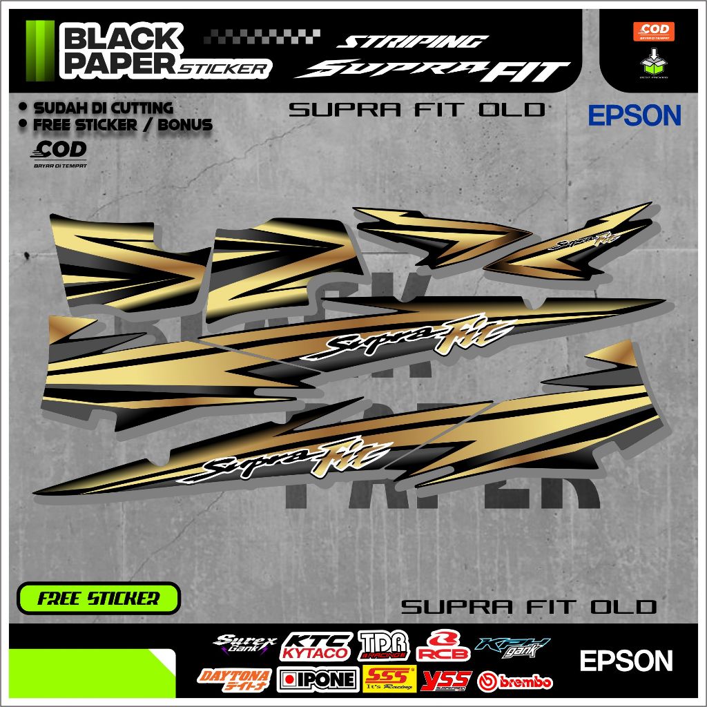 OLD SUPRA FIT STRIPING / OLD SUPRA FIT STICKERS / OLD SUPRA FIT STICKERS / SUPRA FIT LIST