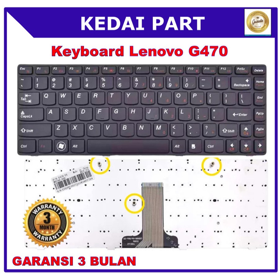 คีย์บอร์ด LENOVO B470 B475 B475A B475G G470 G475 G470AH