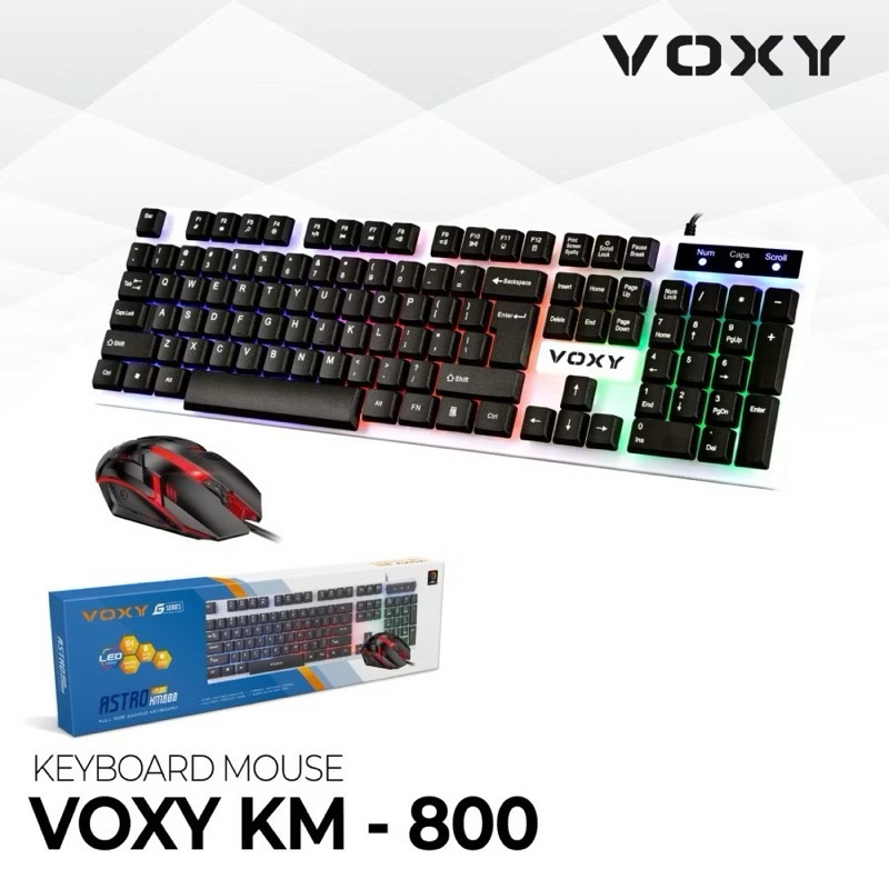 Voxy KM800 Led RGB Gaming Keyboard Mouse