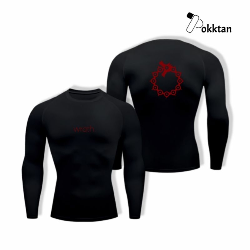 Seven Deadly Sins Meliodas เสื้อรัดกล้ามเนื้อแขนยาว / Sins Deadly Sins Meliodas แขนยาวเสื้อกีฬาการบี