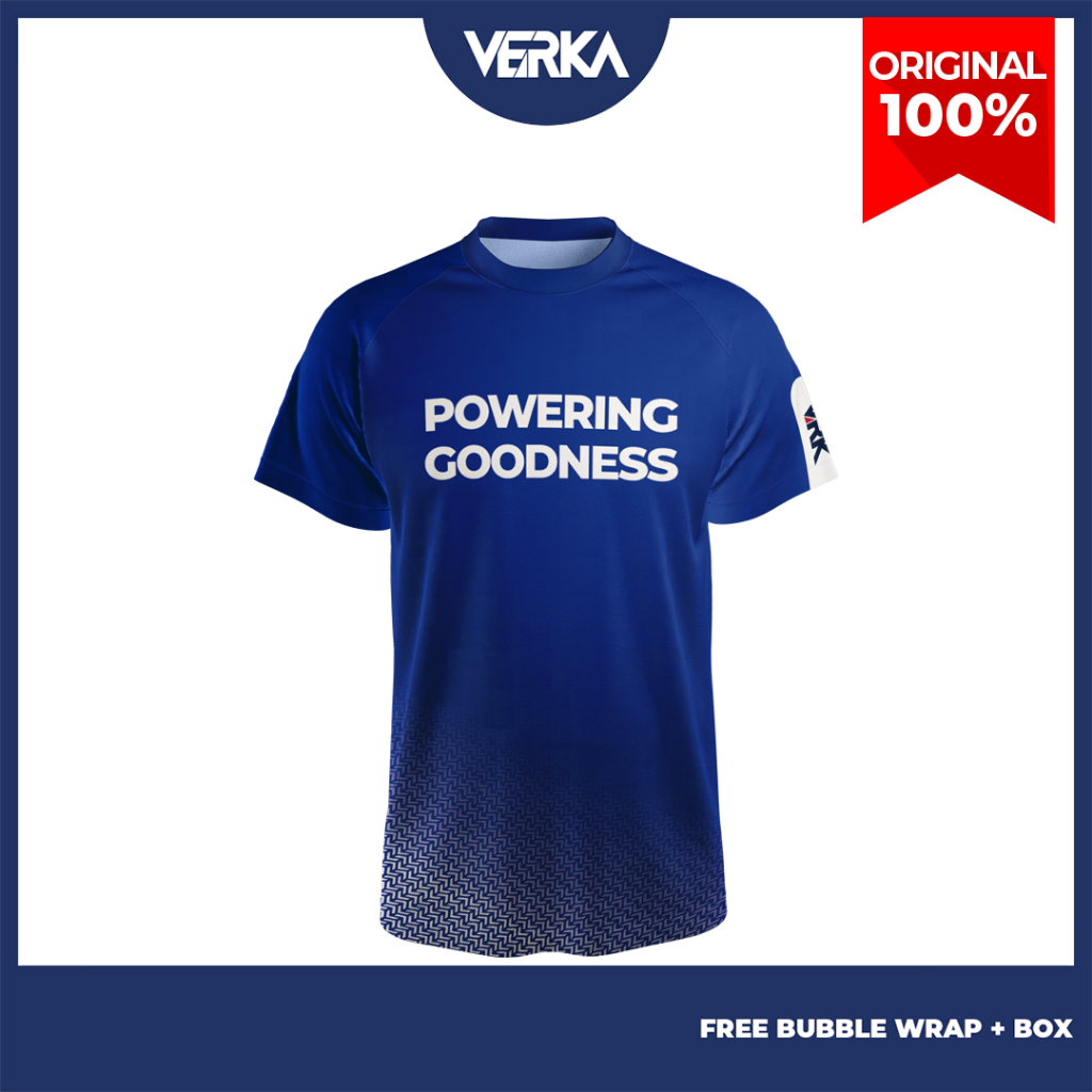 เสื้อวิ่ง VRK BLUE POWERING GOODNESS
