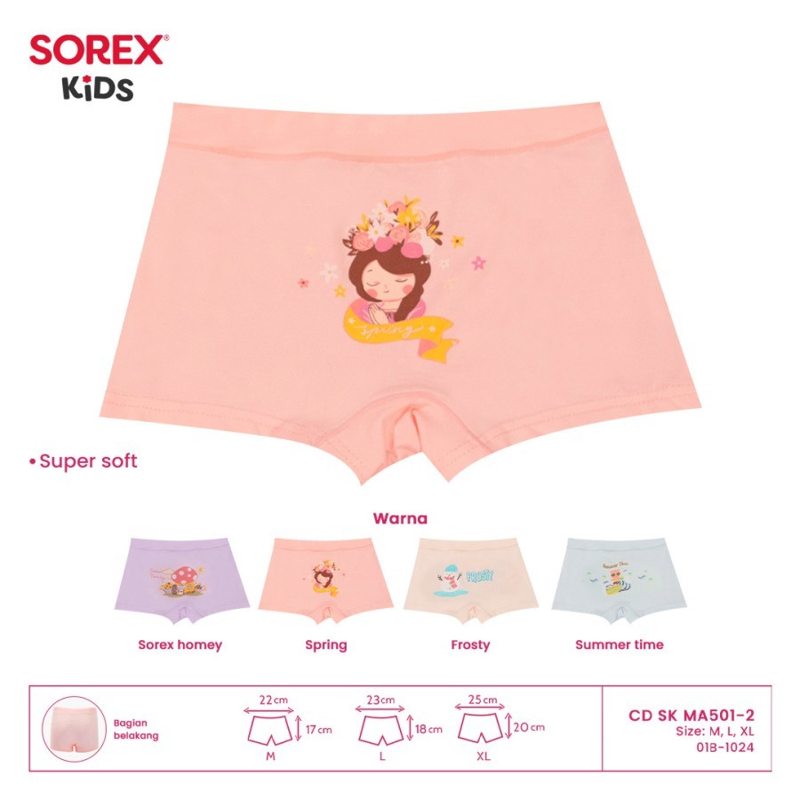 SOREX KIDS GIRL MA 501 - GIRLS BOXER UNDERWEAR CD