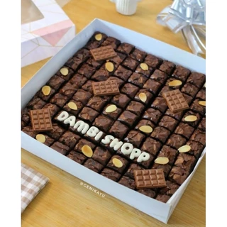 กระทะบราวนี่ 25x25 ซม. พร้อมช่อง 100 ช่อง กระทะบราวนี่คุณภาพพร้อมฉากกั้น