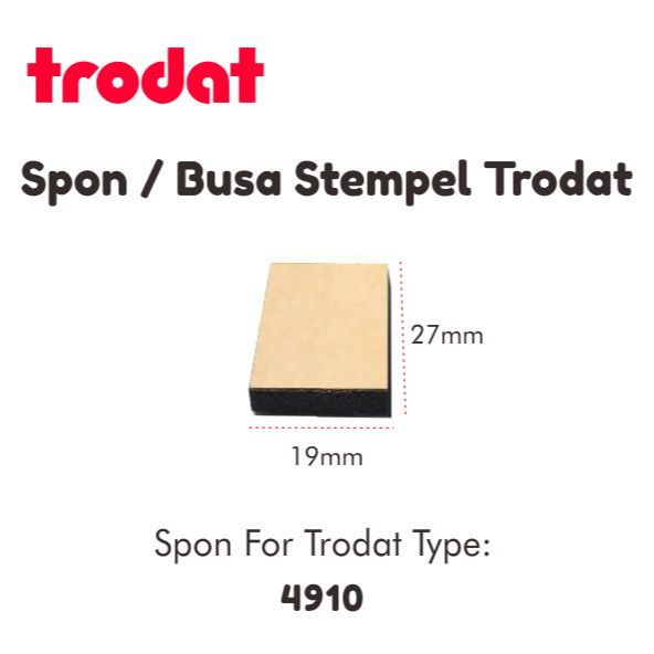 Trodat Stamp ฟองน้ํา/โฟมชนิด 4910