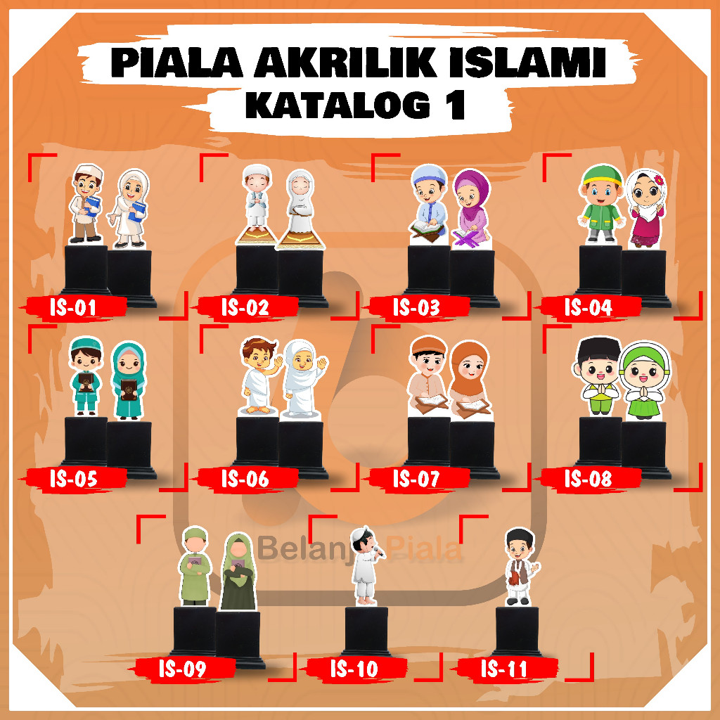 MINIMAL ISLAMIC ACRYLIC CUP STICKER FRONT STICK แผ่นสีดําไม่มีคําสั่ง MINIMUM