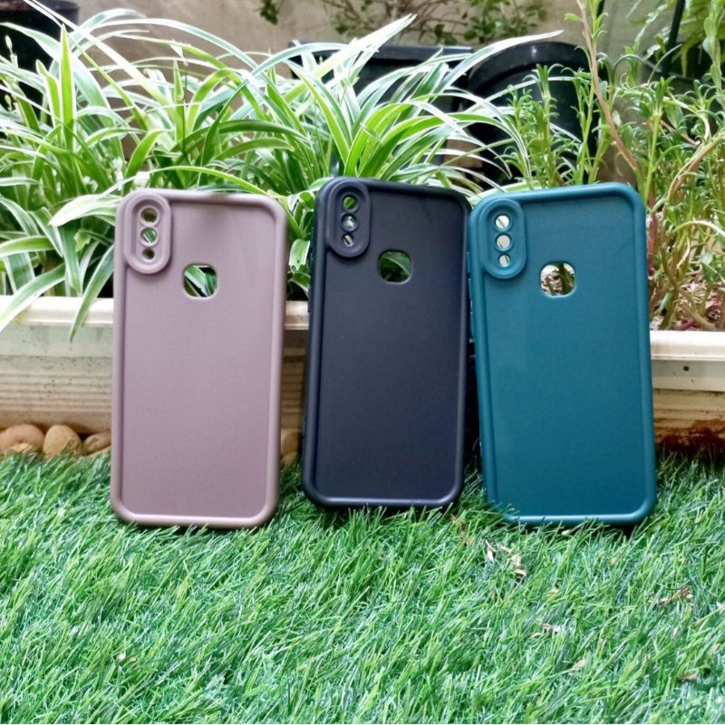 Vivo V1813A V1813T Softcase ถุงลมนิรภัย Matte Rose Vivo Y97