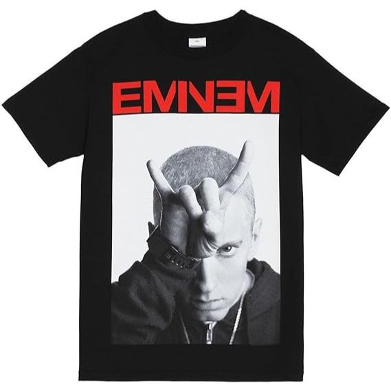 เสื้อยืดวง HipHop Eminem Devil Horns 2014