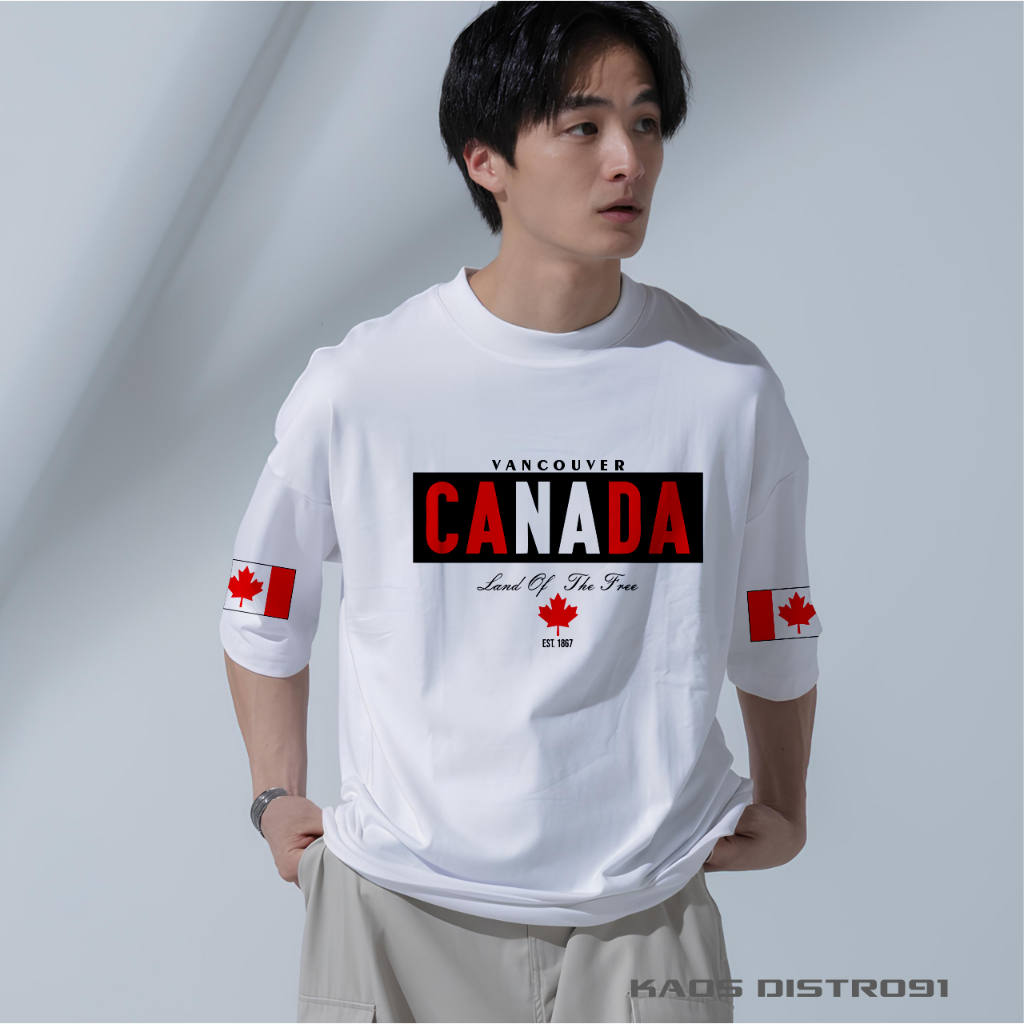 DISTRO ADULT T-SHIRTS OVER SIZE SML XL XXL 3XL 4XL CANADA COTTON COMBED 20S SHORT SLEEVES