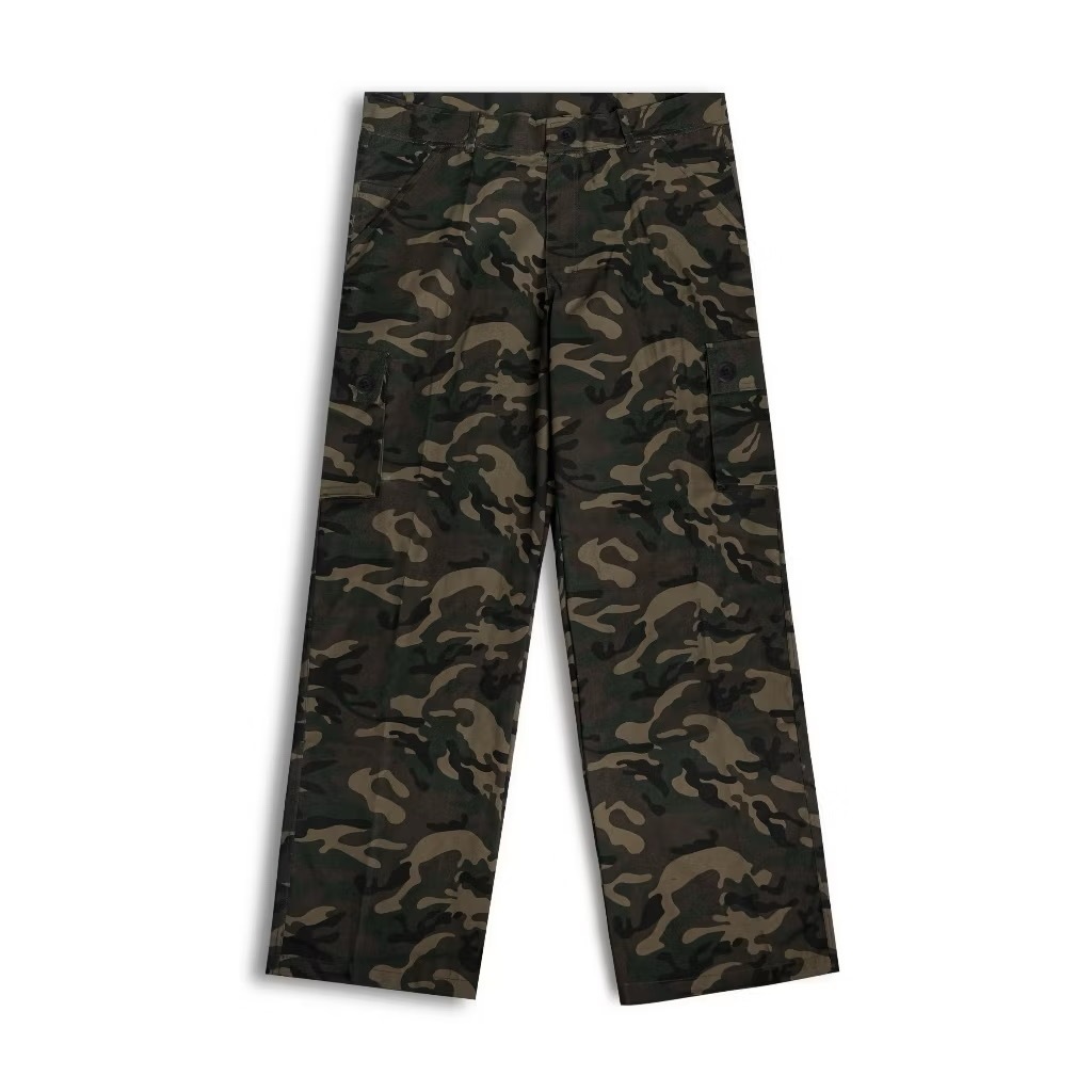 กางเกงคาร์โก้ลายพรางแบบยาวสําหรับผู้ชาย Camo Baggy Baggy Gombrong Skena / กางเกงคาร์โก้ผู้ชาย