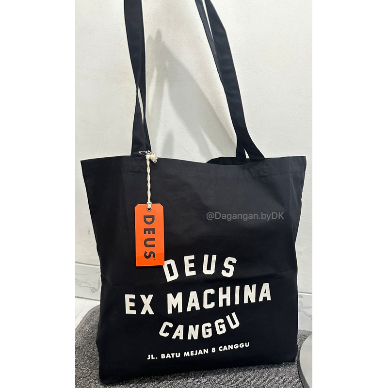 กระเป๋าโท้ต Deus ของแท้ สินค้าอย่างเป็นทางการสีดํา 100%
