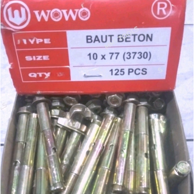 Dinabolt WOWO 10X77 (3730) - น๊อตคอนกรีต WOWO - ชาวประมงคอนกรีต WOWO