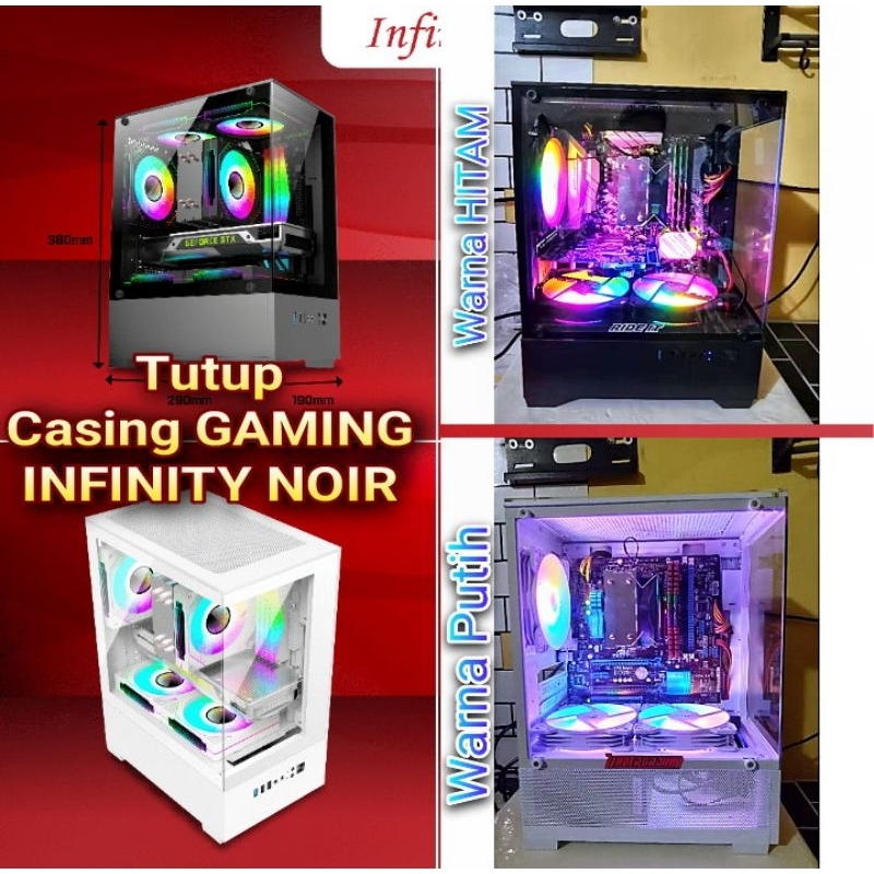 Infinity NOIR & Raptor MAXSUSS Varro M-atx Gaming Case Cover, Just ติดตั้ง, Shatterproof