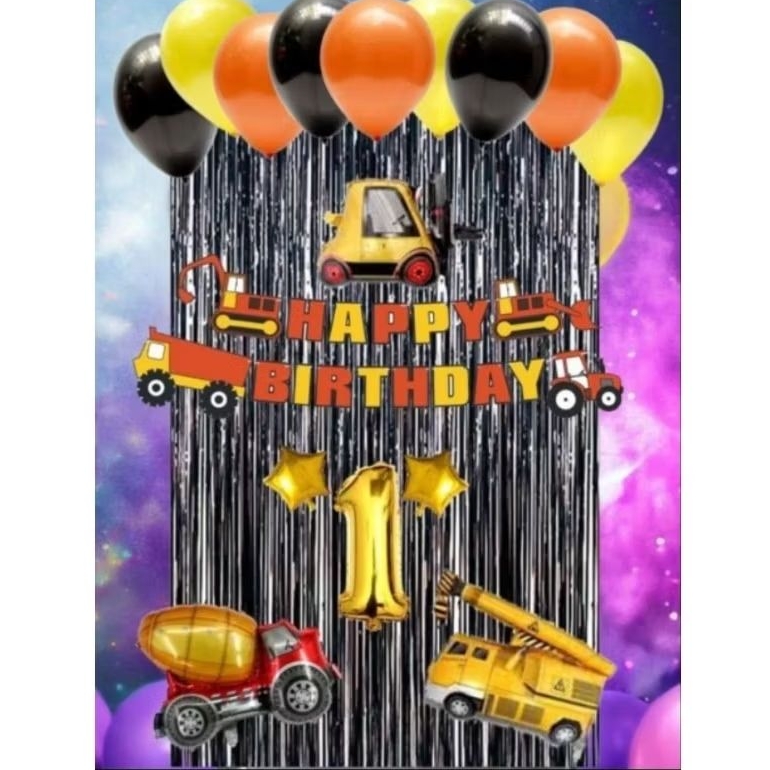 EXAVATOR/CONSTRUCTION/TRUCK/CRANE DECORATION PACKAGE