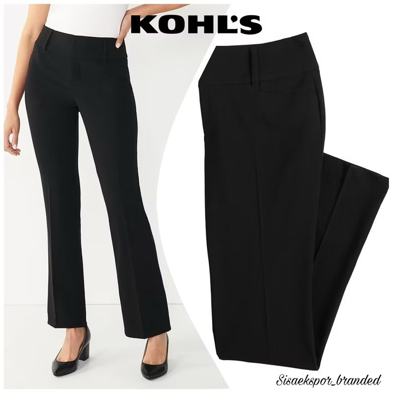 JUMBO CUTBRAY KOHLS APT.9 NIใหม่ล่าสุด CALIFORNIA กางเกงผู้หญิง กางเกงทํางานผู้หญิง JUMBO ดั้งเดิม 1