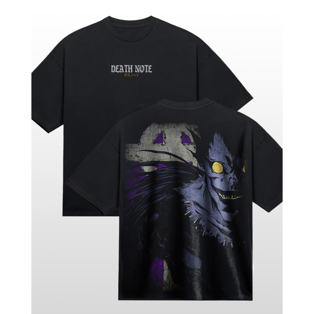 DEATH NOTE RYUK เสื้อยืด ANIME DEATH NOTE OVERSIZE เสื้อยืด DEATH NOTE RYUK