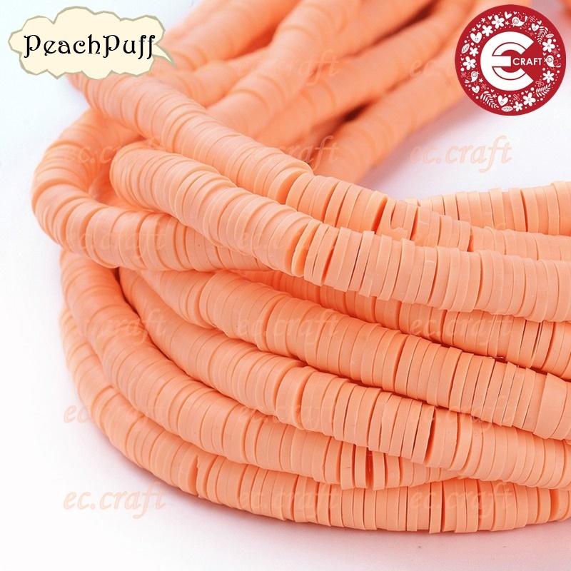 1 STRAND CLAY BEADS 6MM & 8MM HEISHI BEADS POLYMER CLAY