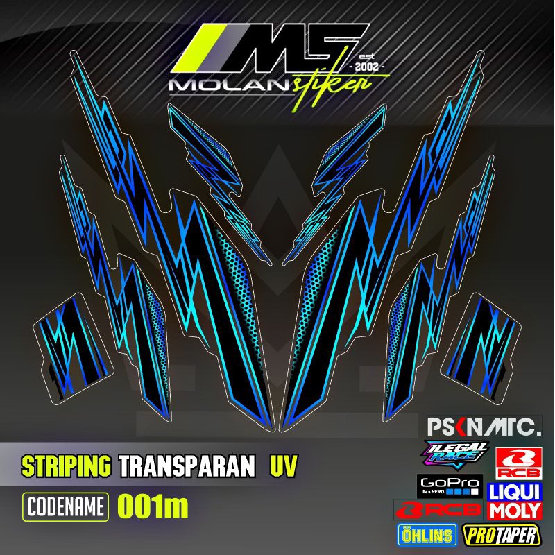 รูปลอกสติกเกอร์ Striping Variation โปร่งใส Uv Uwinfly T3 Pro T3s Pro T5 Pro T85 T90 N9 Pro D75 D60 D