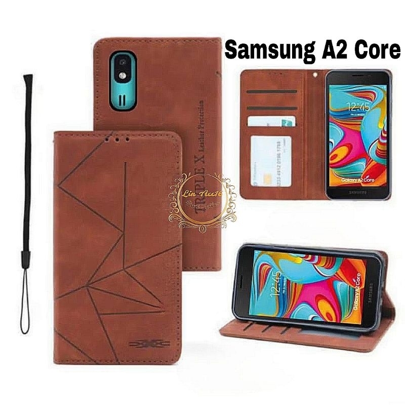 เคส Samsung A2 Core Flip Magnet Cover ฝาครอบสมาร์ทโฟน