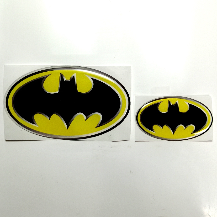 สติ๊กเกอร์ BATMAN สติ๊กเกอร์สัญลักษณ์ลายนูนแบบยืดหยุ่น 3 มิติล่าสุด