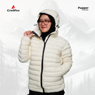 CREDIFOX Jaket Gunung Gorpcore puffer Climber - Jacket Gelembung Bahan Cire - Pupper Jacket - Jaket Musim Dingin