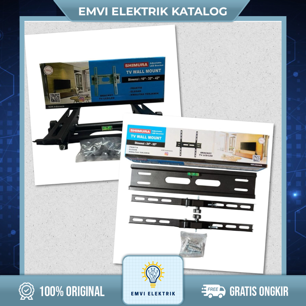 Shimura TV Wall Mount LED Bracket สาย LCD 10-62INCH