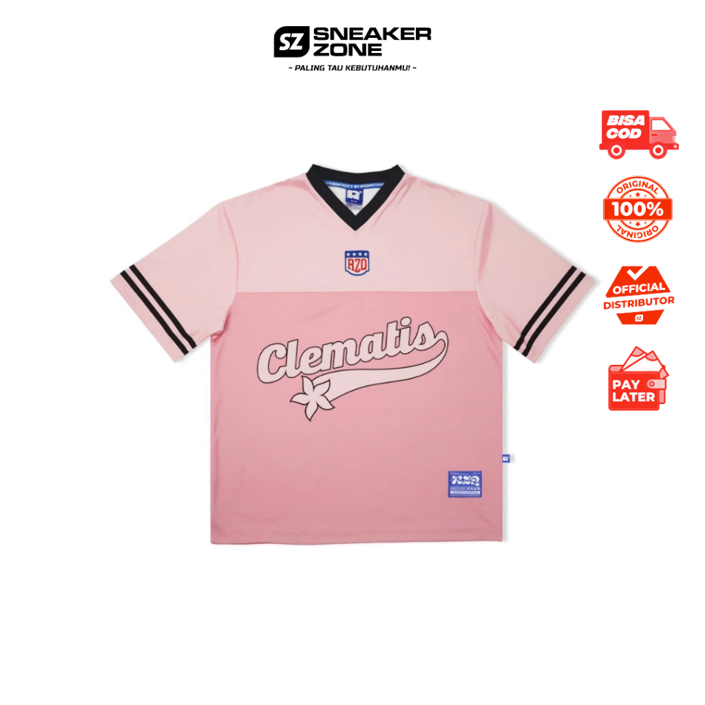 RZQ 63 CLEMATI JERSEY TOP - CASUAL JERSEY - BOXY FIT - OVERSIZE - Y2K - VINTAGE JERSEY