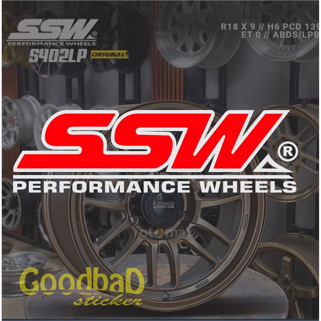 สติ๊กเกอร์ตัดล้อ SSW PERFORMANCE