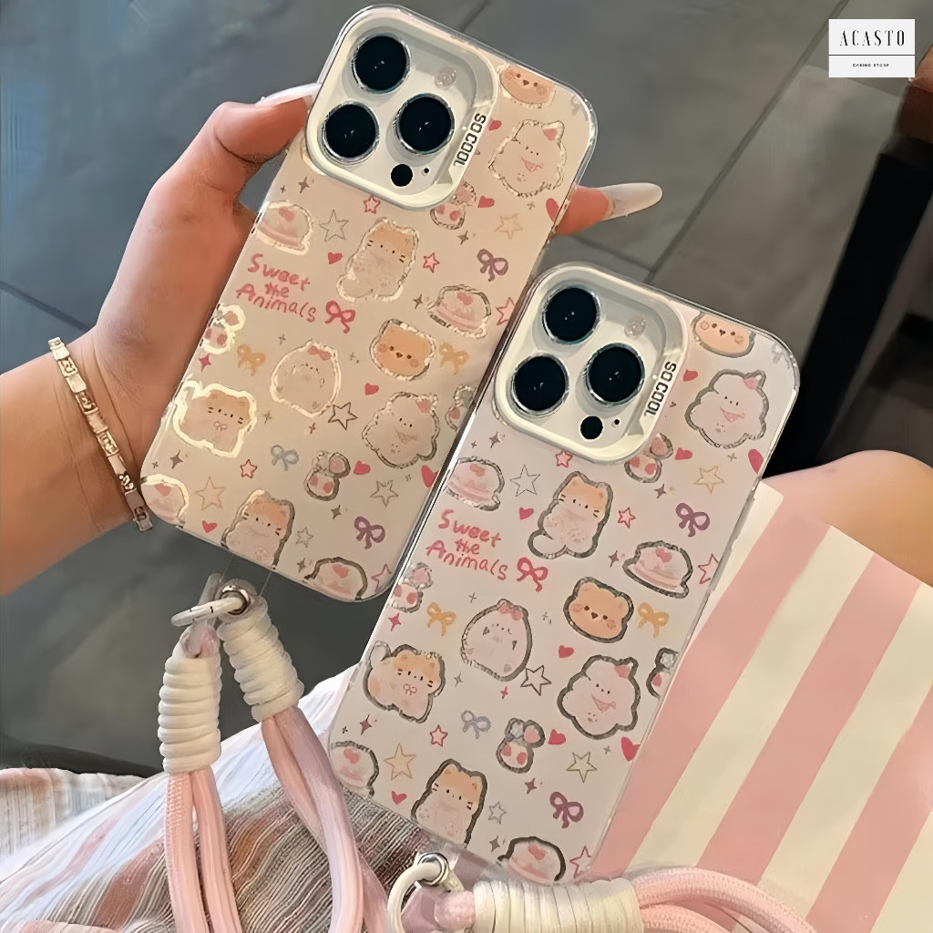 HP AC234 SOFTCASE SILICONE CASE IMD HOLOGRAM สําหรับ OPPO A54 A55 A57 2022 A77S A58 A78 A60 A71 A74 