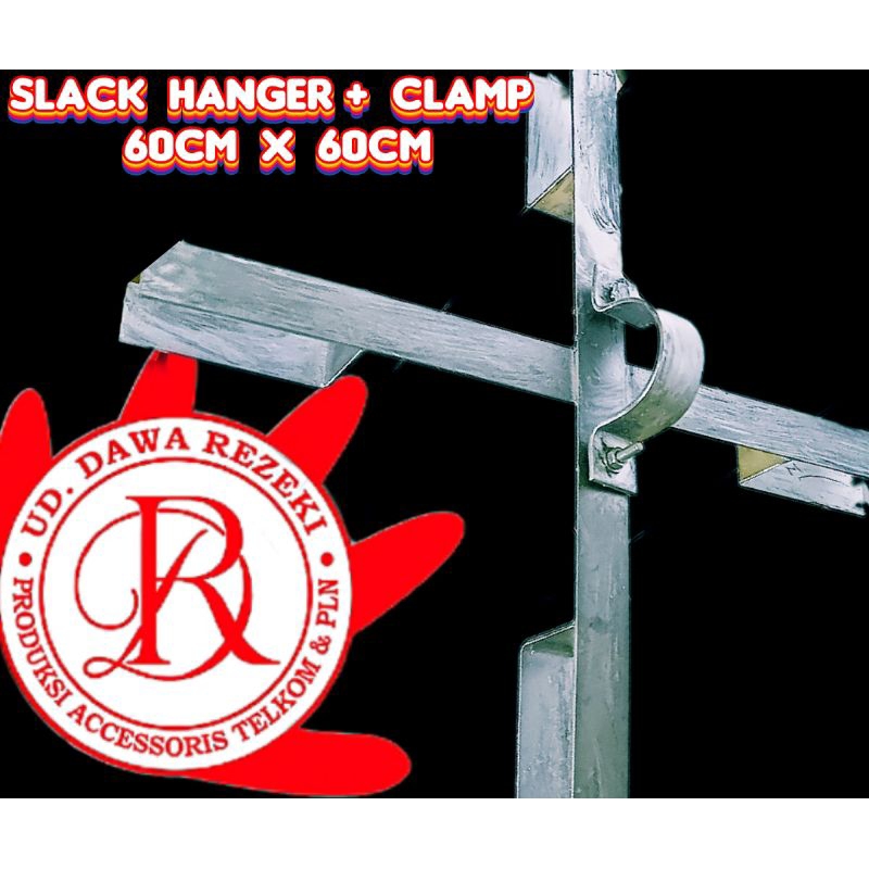 SLACK HANGER + รวม CLAMP 2.5in 60cm x 60cm (วัสดุกว้าง 4cm x หนา 4mm)