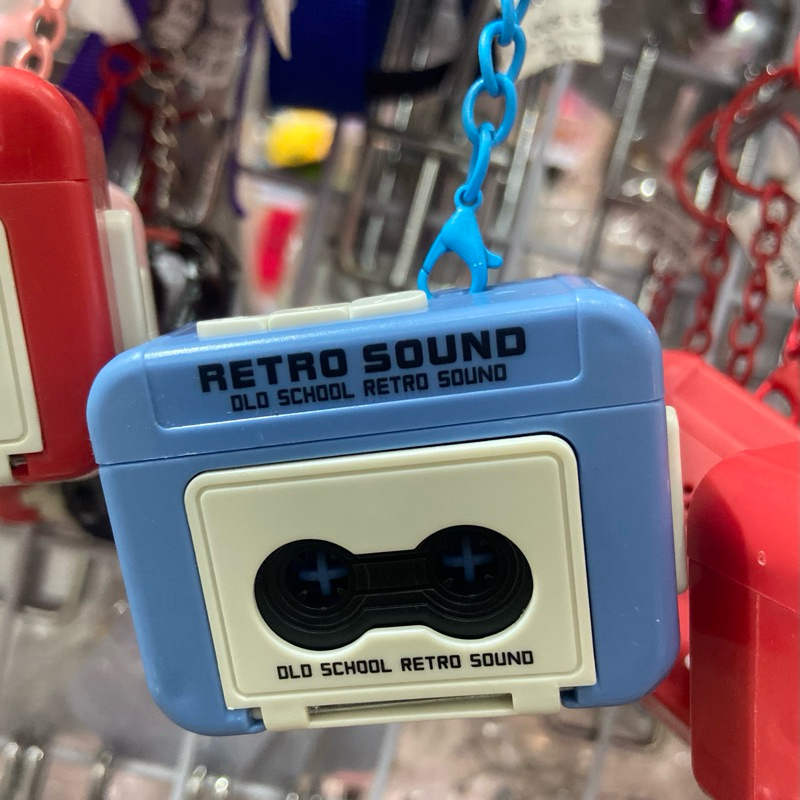 GANTUNGAN RETRO MUSIC KEYCHAIN / SOUND RECORDING MINI KEYCHAIN