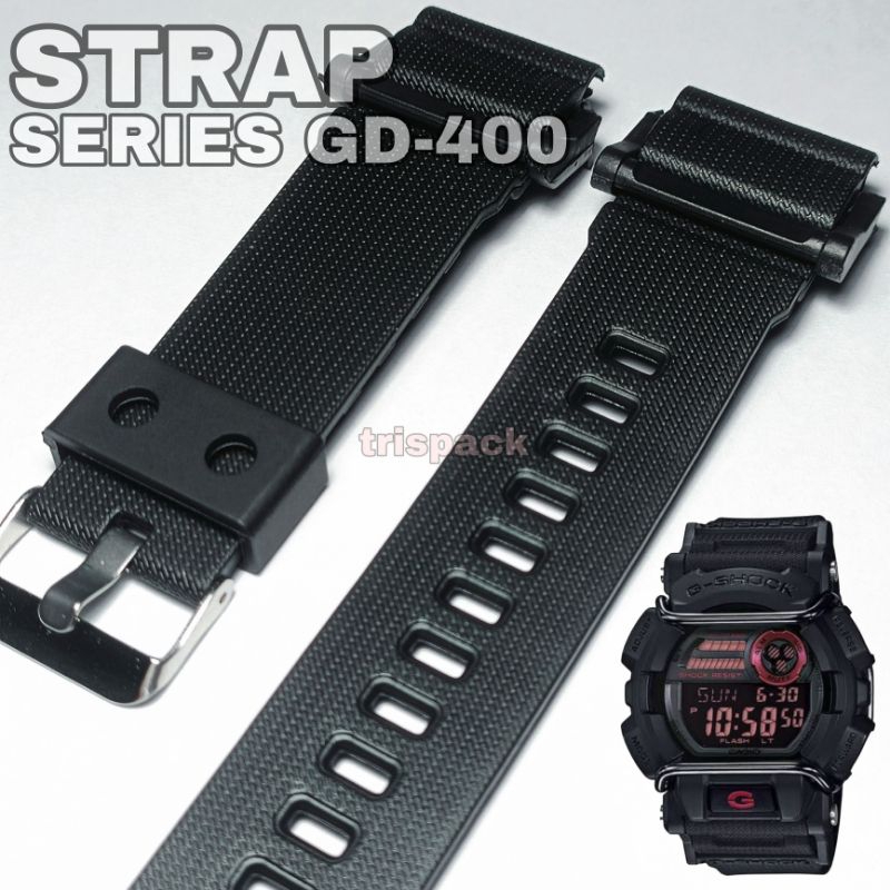 GSOCK GD-400 GD400 Gd-400 นาฬิกายางสีดําดั้งเดิม
