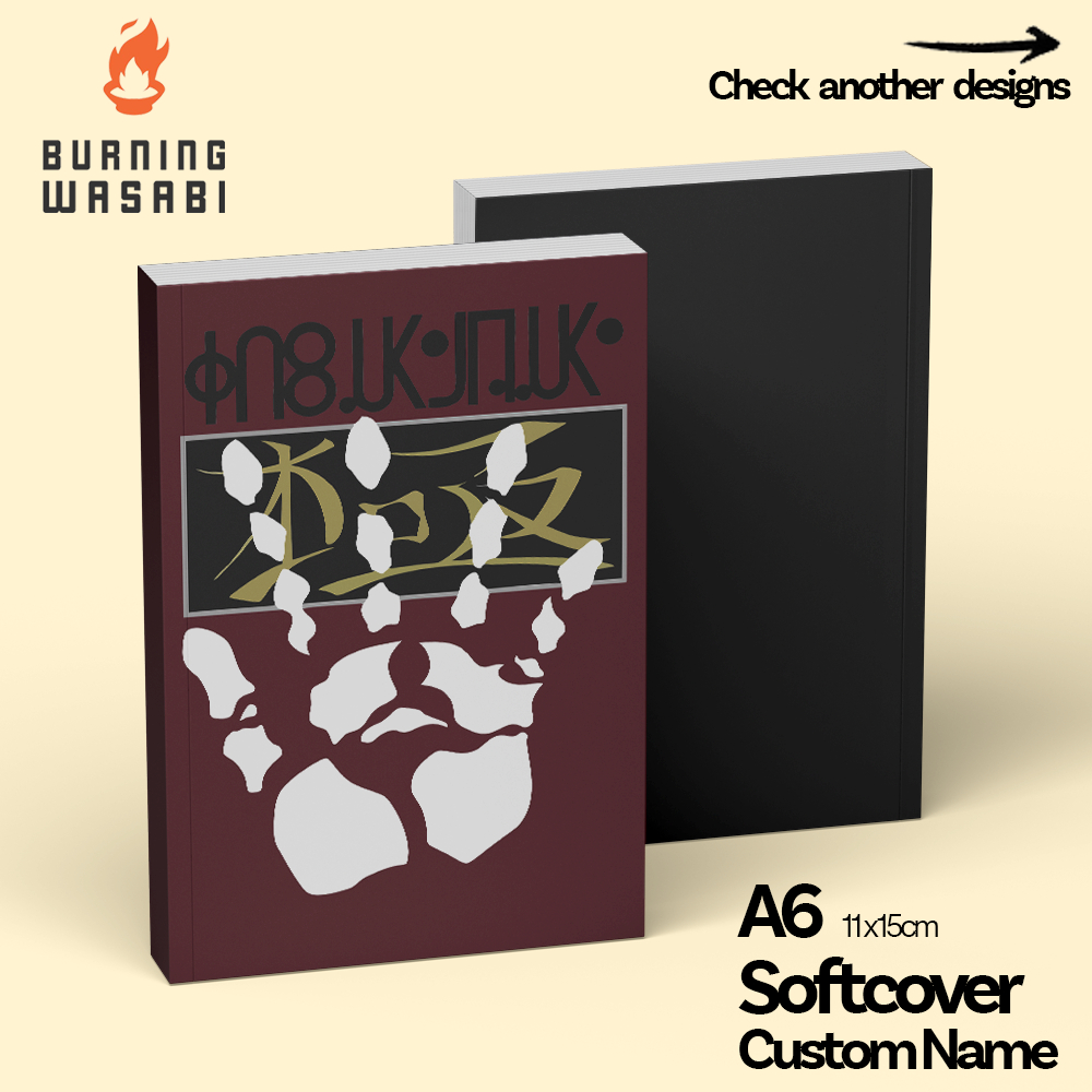 กระเป๋าโน๊ตบุ๊ค Hunterxhunter Softcover ชื่อที่กําหนดเองการเผาไหม้วาซาบิไดอารี่ A6 ธรรมดาประหยัด