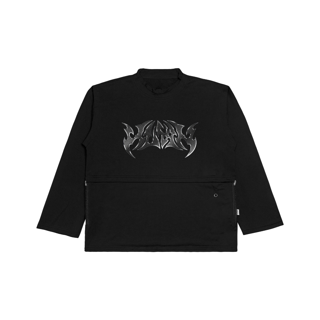 HLWN Running Unisex Crewneck สีดํา - Flint