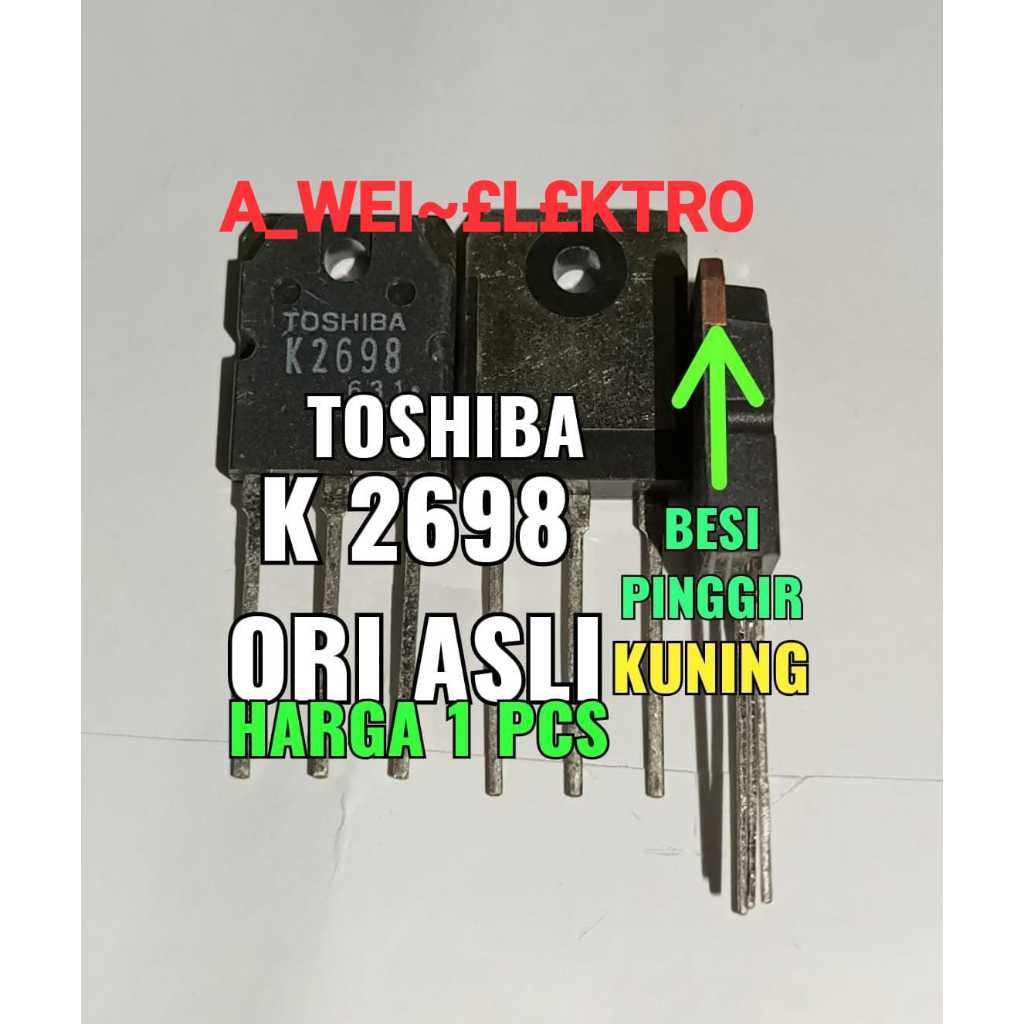 MESIN K2698 TLK2698 2SK269 298 2698 เครื่องเชื่อม Mosfet To-3p 15A 500V ทรานซิสเตอร์