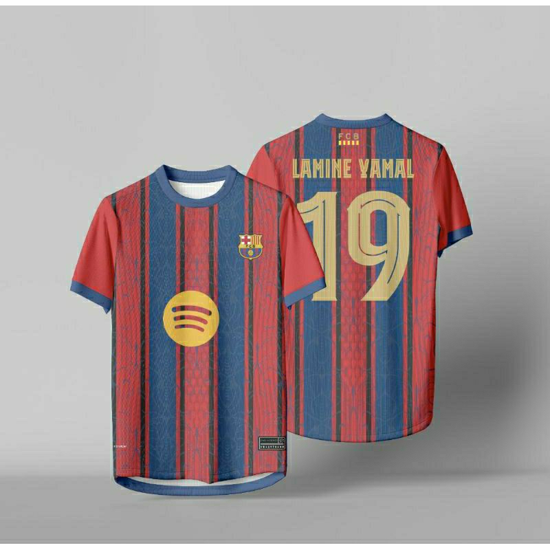 NEWEST BARCELONA JERSEY SPECIAL LAMINE YAMAL 2025 | ชื่อและหมายเลขกลับฟรี