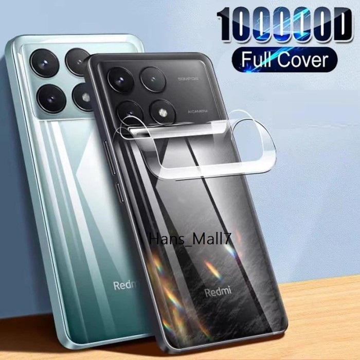 Hans- Hydrogel CLEAR BACK POCO C75 F6 F6Pro M6 M6Pro X6 X6Pro BACK TO THE SIDE Bottom) Hydrogel Jell