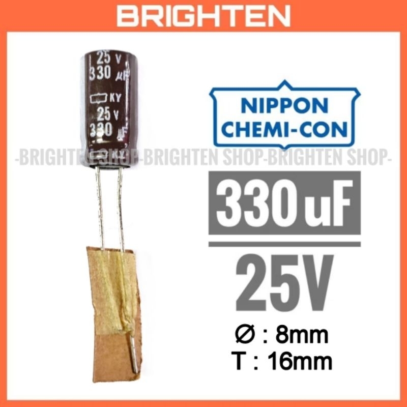 NIPPON CHEMI-CON Elco 330uF 25V