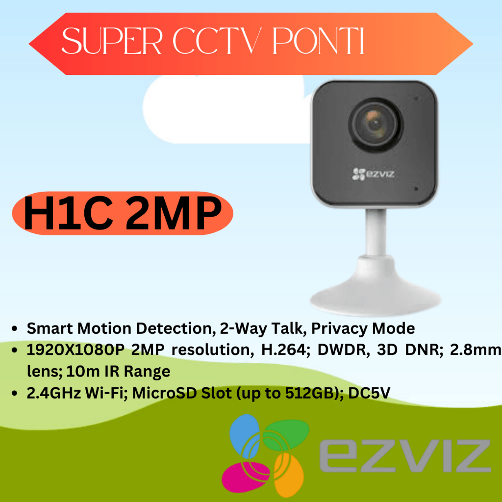 EZVIZ H1C 2MP 1080P WIFI IP CAM