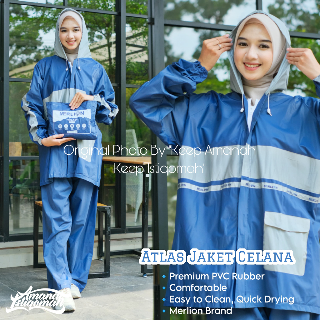 Atlas Jacket Pants เสื้อกันฝน PVC Mantle