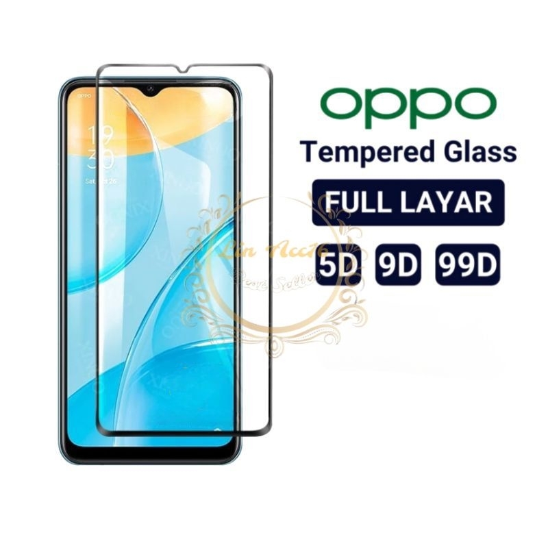 LAYAR กระจกนิรภัยแบบเต็มหน้าจอ 9D Oppo A1 A3 A5 A7 A7x A7x Pro A8 A9 A9x A11 A11k R7 R15 R17 K1 K3 K