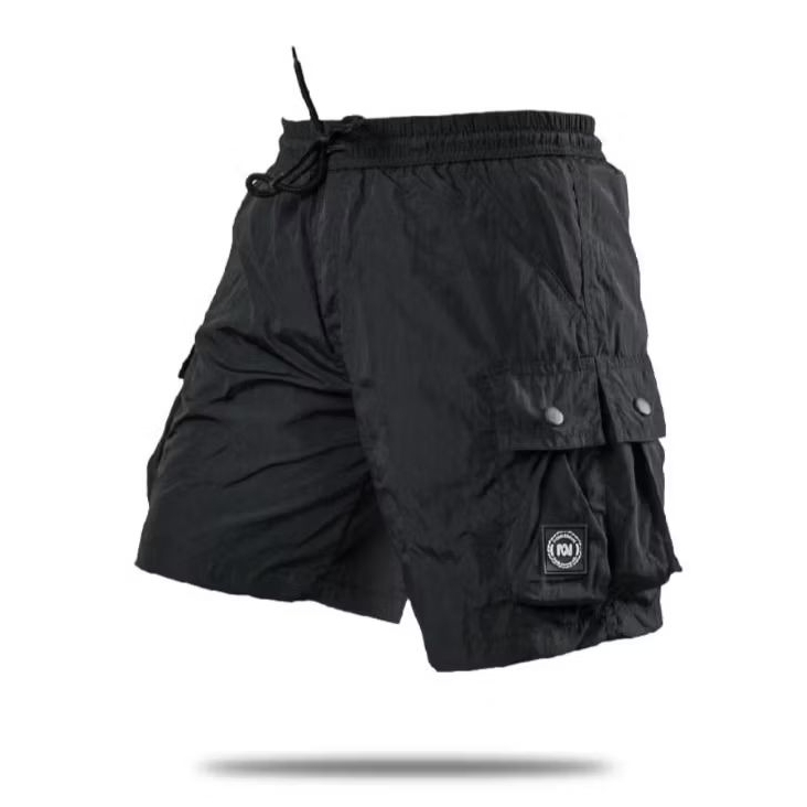 TROUBMAKER BOARSHORT GUMLOCK BLACK - CARGO SHORTS - SHORTPANTS