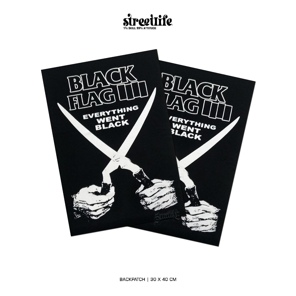 BLACK FLAG BACKPATCH / BLACK FLAG PATCH / BACKPATCH
