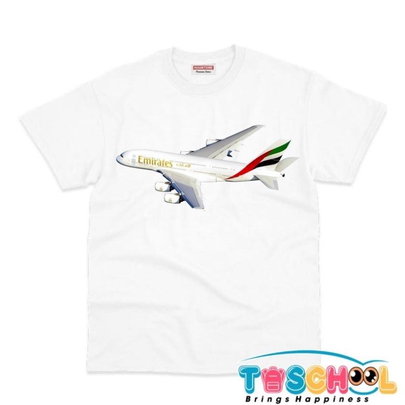 CHILDRENS CLOTHES เสื้อยืด CHILDRENS AIRBUS A380 EMIRATES AIRCRAFT
