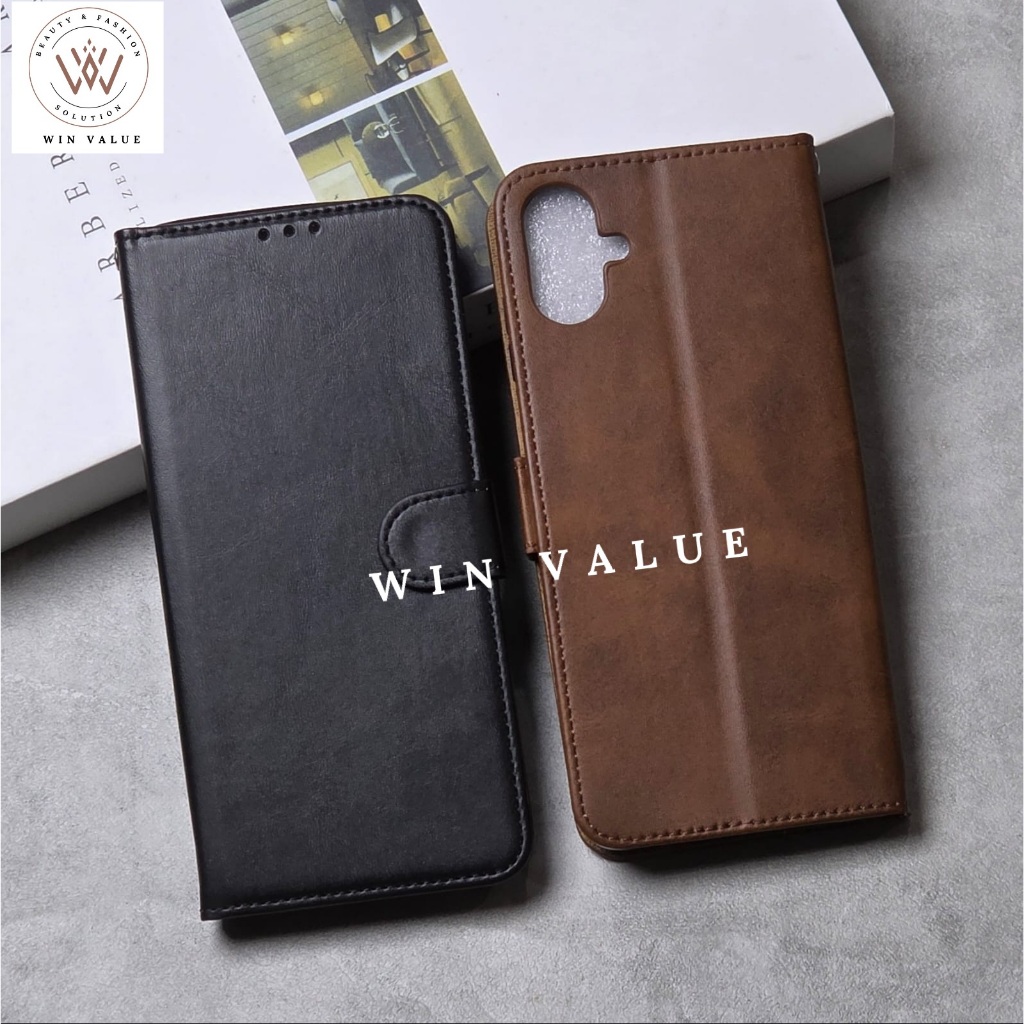 Samsung A06 5G Case Leather Cover Flip Book Case Samsung A06 5G