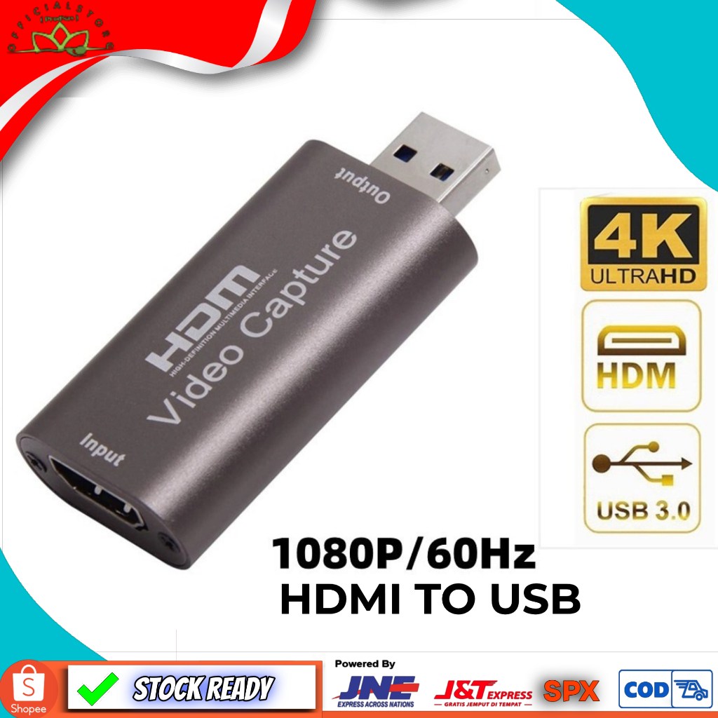 4K HDTV เป็น USB 3.0 VIDEO CAPTURE CONVERTER || CONV HDMI VIDEO CAPTURE ADAPTER STREAMING