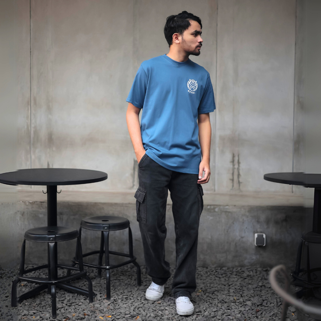 AFTERLIFE - เสื้อยืด Moonlite - มิเนอรัลบลู