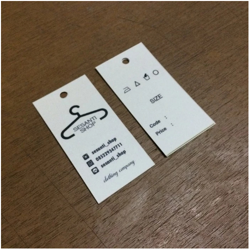 เสื้อผ้า Hang Tag/Print Hang Tag ป้ายห้อยขนาด 5 x 6 และ 3.5 x 9