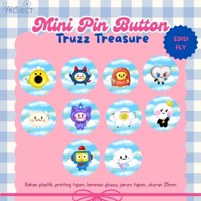 MINI PIN BUTTON TRUZ TREASURE