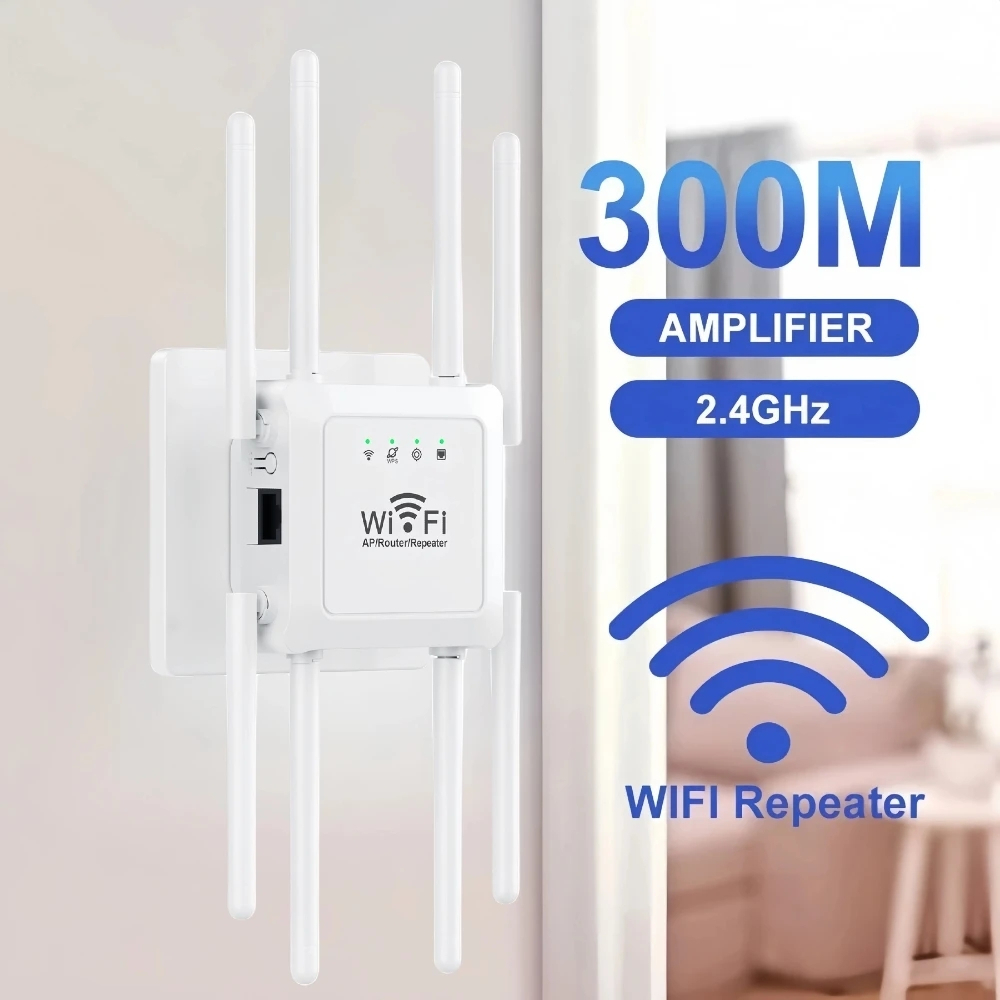 WIFI DUAL BAND SIGNAL BOOSTER ANTENNA WIFI SIGNAL BOOSTER GIGABIT ROUTER REPEATER 300MBPS2.4G U18